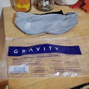 Gravity weighted sleep mask gray